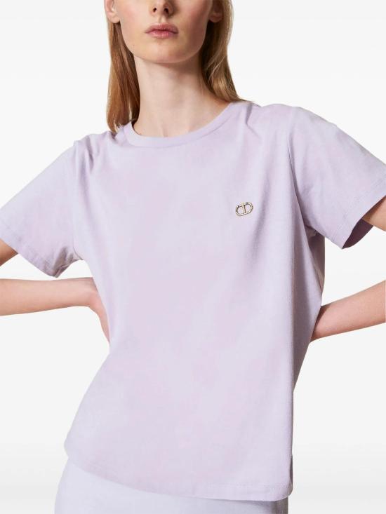 26SS 트윈셋 반팔 티셔츠 251TT204000703 Light Purple - TWINSET