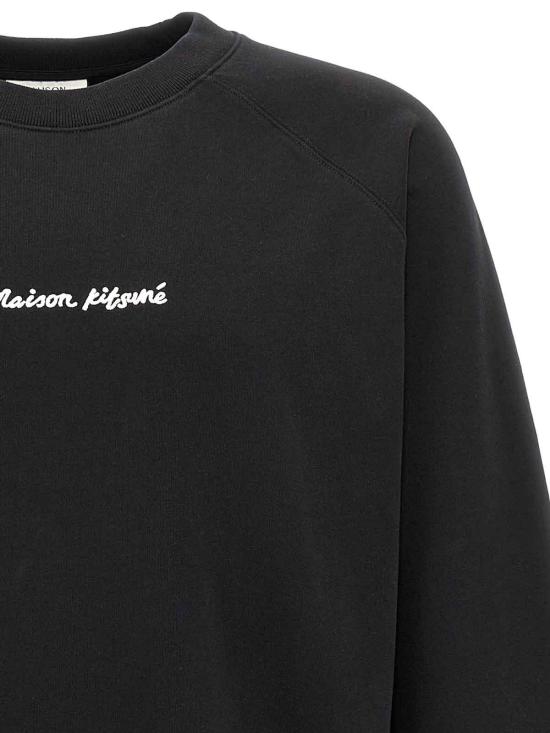 메종키츠네 자수 오버사이즈 래글런 스웨트셔츠 OM00309KM0001P199 - MAISON KITSUNE
