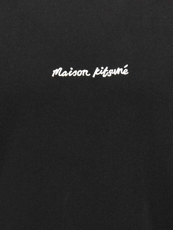  메종키츠네 자수 오버사이즈 래글런 스웨트셔츠 OM00309KM0001P199 - MAISON KITSUNE