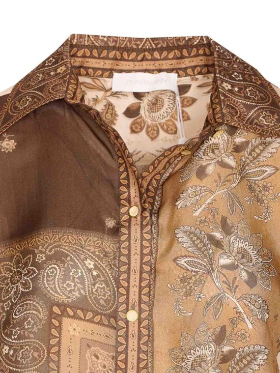  짐머만 블라우스 4588TSS252CHCBAN Brown - ZIMMERMANN