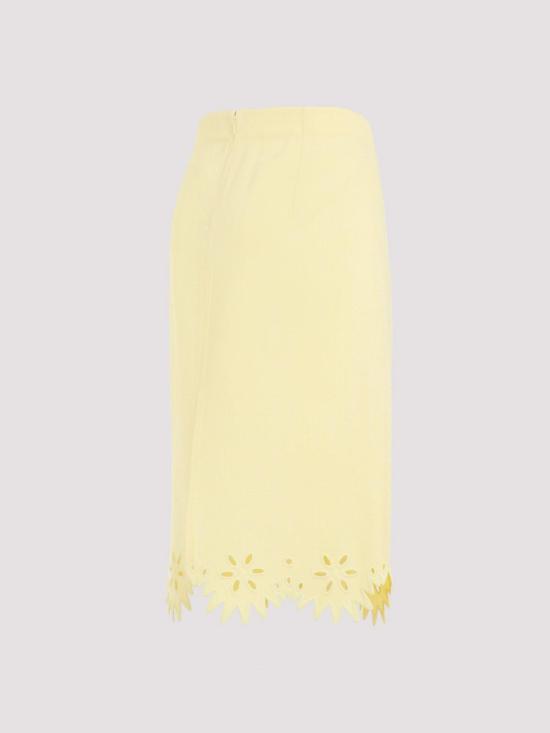  보테가베네타 미디 스커트 786538V4B009242 Yellow - BOTTEGA VENETA