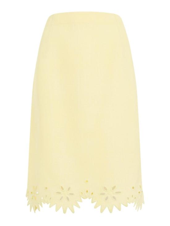  보테가베네타 미디 스커트 786538V4B009242 Yellow