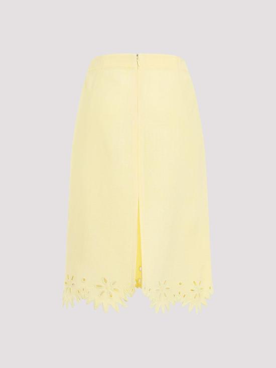  보테가베네타 미디 스커트 786538V4B009242 Yellow - BOTTEGA VENETA