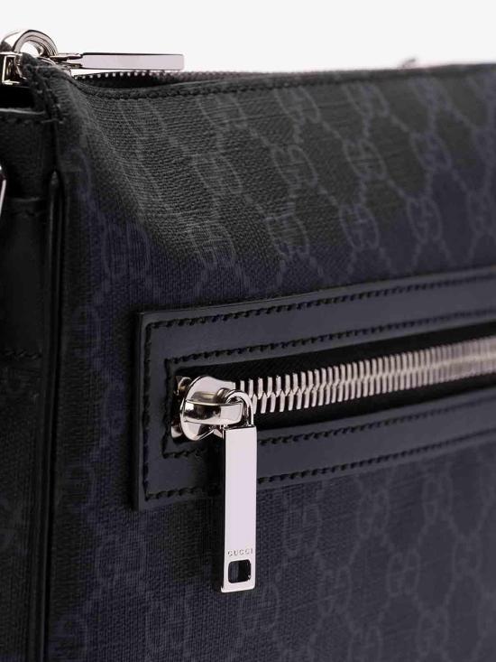 26SS 구찌 GG 수프림 크로스백 792082FADJA1042 Black - GUCCI