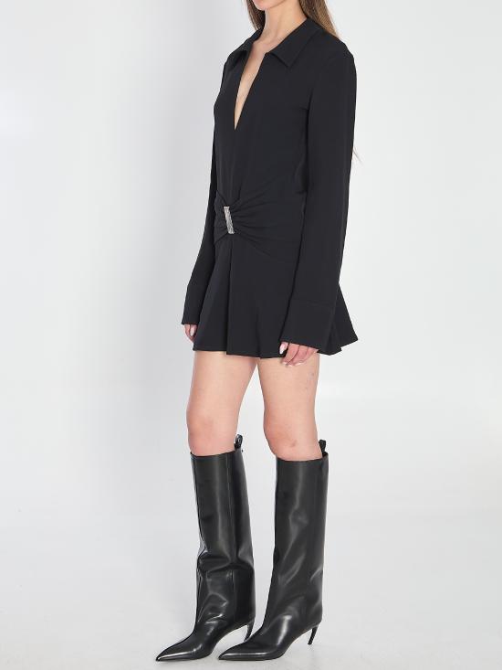 25FW 디 아티코 숏 원피스 251WCA0044901AA 100 BLACK - THE ATTICO