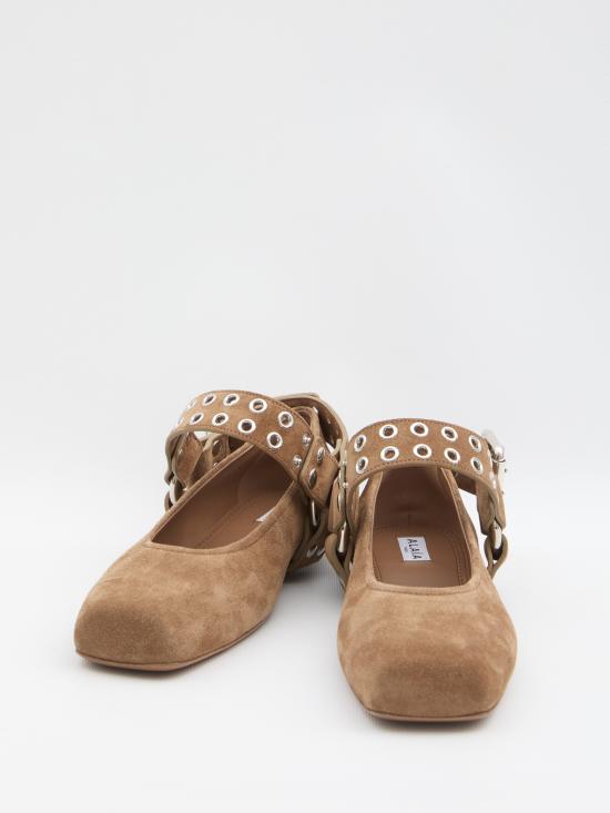 25FW 알라이아 뮬/슬리퍼 AA3A041CK177 731 BROWN - ALAIA