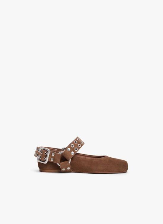 25FW 알라이아 뮬/슬리퍼 AA3A041CK177 731 BROWN
