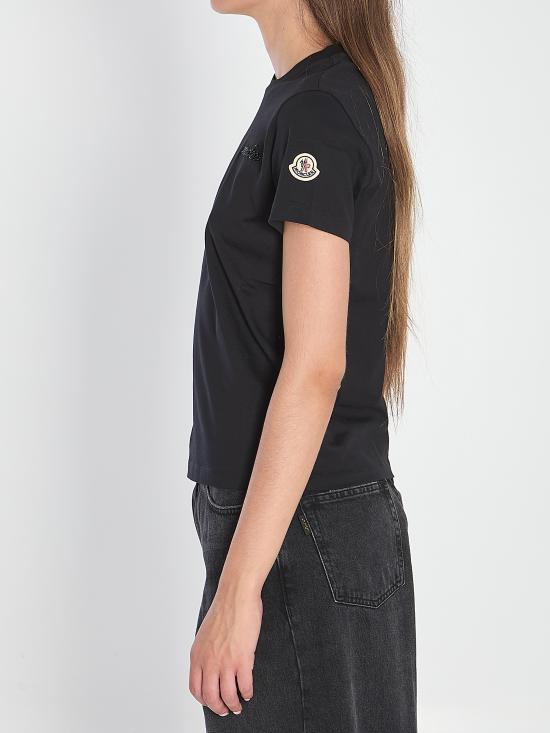 25FW 몽클레어 반팔 티셔츠 K20938C0001989AIJ 999 BLACK - MONCLER