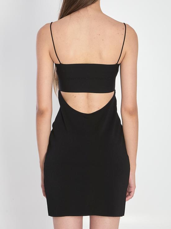 25FW 알렉산더 왕 미디 원피스 1KC3251054 001 BLACK - ALEXANDER WANG