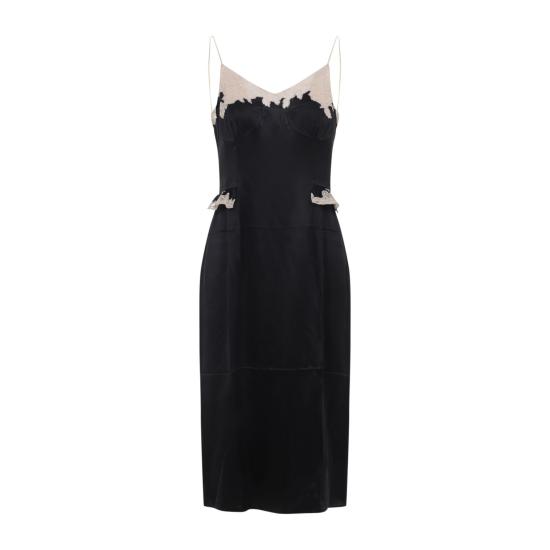 25FW 프라다 미디 원피스 P3Q32SOOO170Q F0002 BLACK - PRADA