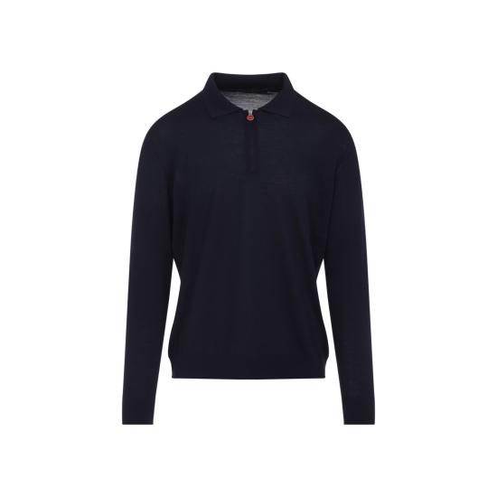 25FW 키톤 긴팔 티셔츠 UMK0493K400E NAVY BLUE - KITON