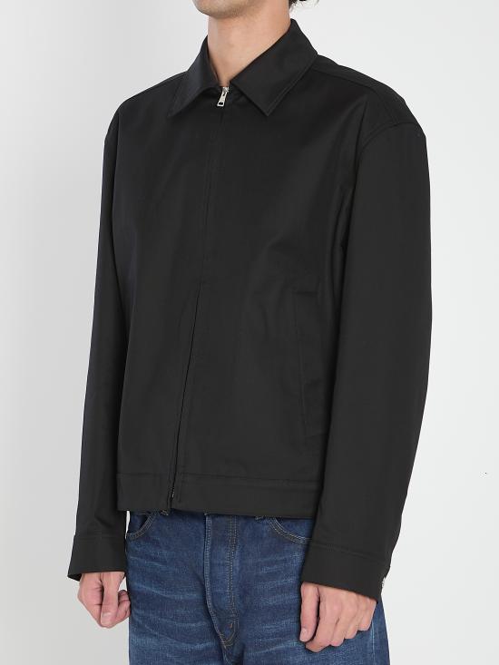 25FW 구찌 웹 디테일 코튼 트윌 자켓 827503ZAQH5 1000 BLACK - GUCCI