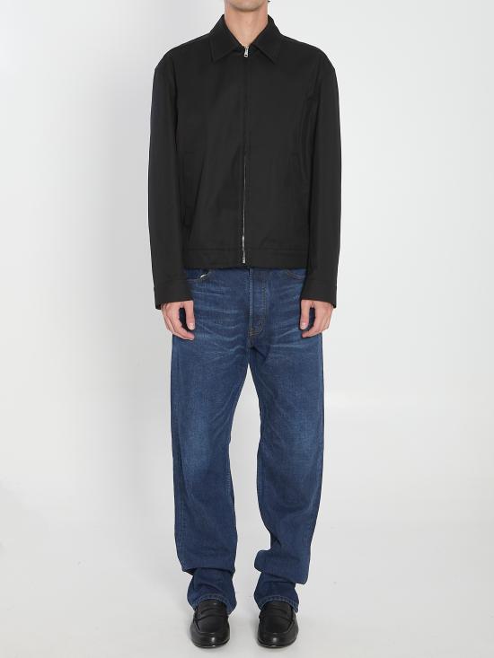 25FW 구찌 웹 디테일 코튼 트윌 자켓 827503ZAQH5 1000 BLACK - GUCCI