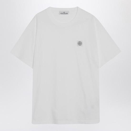 25FW 스톤 아일랜드 반팔 티셔츠 S152100029S0057 V0001 WHITE