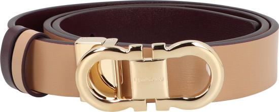 25FW 살바토레 페라가모 레귤러 벨트 230294771067 brown - SALVATORE FERRAGAMO