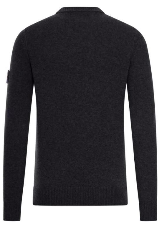 25FW 스톤 아일랜드 5100072 리버스 스티치 리테일 램스울 크루넥 스웨터 K2S155100072 S00A3V0029 Black - STONE ISLAND