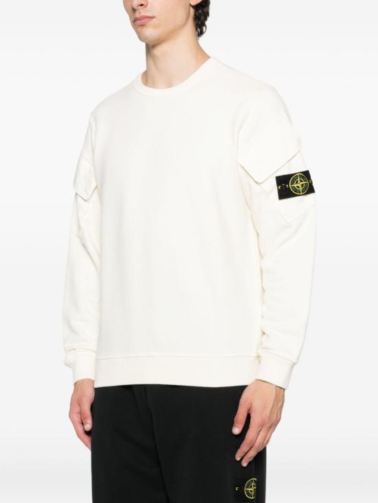 25FW 스톤 아일랜드 스웨터 K2S156100008 S0A20V0093 White - STONE ISLAND