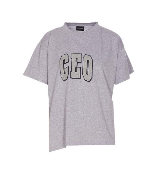 25FW 발렌시아가 반팔 티셔츠 826344 TSVP31300 Grey