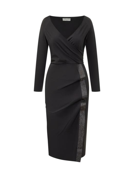 25FW 키아라보니 미디 원피스 ABCNASTINABRBS 37 Black