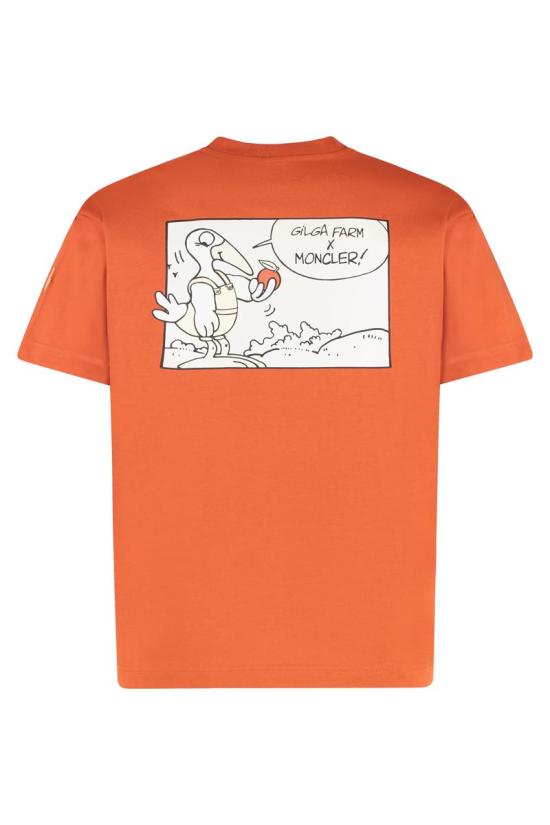 25FW 몽클레어 반팔 티셔츠 K24028C0000289AZ9 345 ORANGE - MONCLER