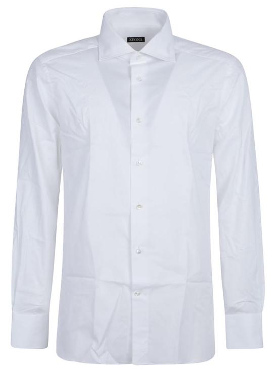 25FW 에르메네질도제냐 긴팔 셔츠 203901A2 9MS0BA WHITE - ERMENEGILDO ZEGNA