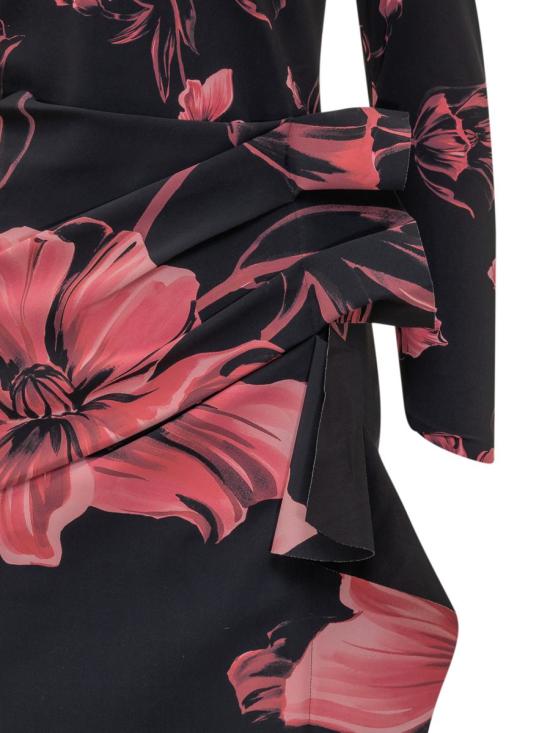 25FW 키아라보니 롱 원피스 ABCSILVHEARTPZST STS712V1 Black - CHIARA BONI