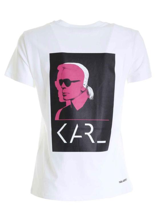  칼라거펠트 반팔 티셔츠 205W1716100 White - KARL LAGERFELD