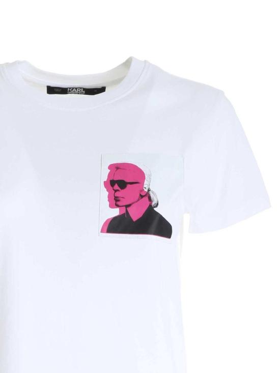  칼라거펠트 반팔 티셔츠 205W1716100 White - KARL LAGERFELD