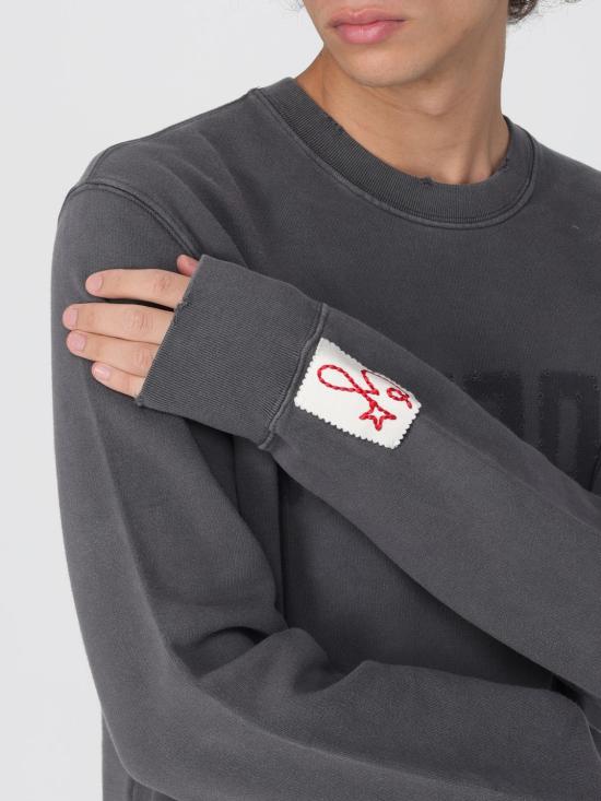 26SS 골든구스 골든 레터링 올리브 그린 스웨트셔츠 GMP01223P00064260318 Grey - GOLDEN GOOSE