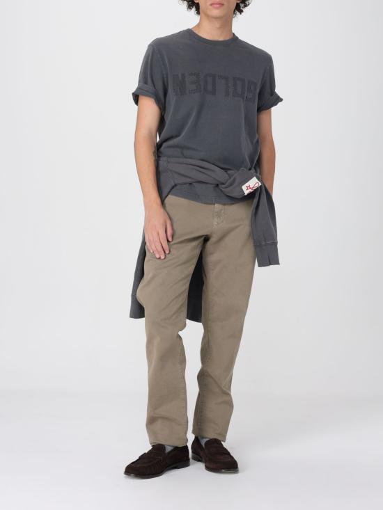 26SS 골든구스 골든 레터링 올리브 그린 스웨트셔츠 GMP01223P00064260318 Grey - GOLDEN GOOSE