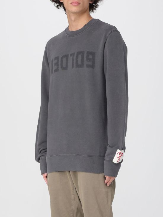 26SS 골든구스 골든 레터링 올리브 그린 스웨트셔츠 GMP01223P00064260318 Grey - GOLDEN GOOSE