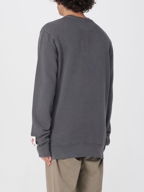 26SS 골든구스 골든 레터링 올리브 그린 스웨트셔츠 GMP01223P00064260318 Grey - GOLDEN GOOSE