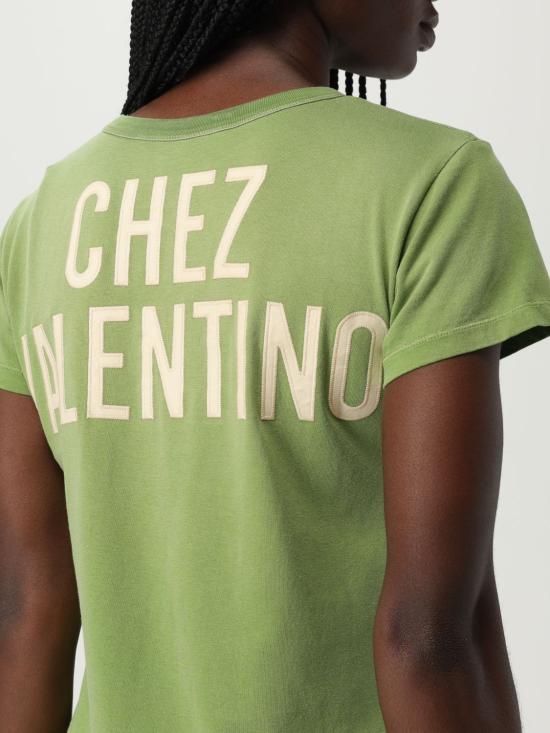25FW 발렌티노 가라바니 반팔 티셔츠 7B3MG24Y9GL AKM Green - VALENTINO GARAVANI
