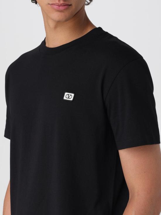 25FW 발렌티노 가라바니 반팔 티셔츠 7V3MG10VAQ8 0NO Black - VALENTINO GARAVANI