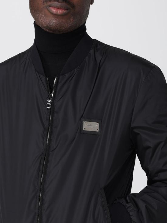 25FW 돌체앤가바나 봄버 자켓 G9ABPTG7F2J N0000 Black - DOLCE & GABBANA