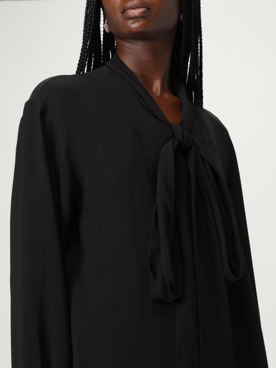 25FW 발렌시아가 어시메트릭 블라우스 839280TIN13 1000 Black - BALENCIAGA