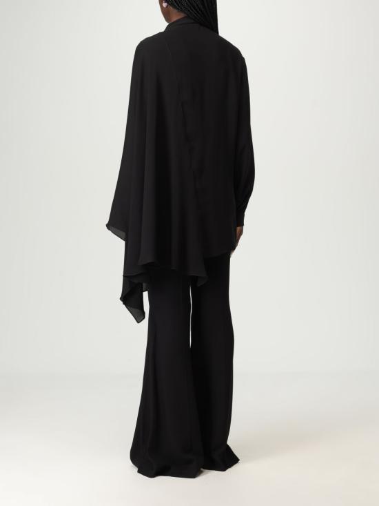 25FW 발렌시아가 어시메트릭 블라우스 839280TIN13 1000 Black - BALENCIAGA