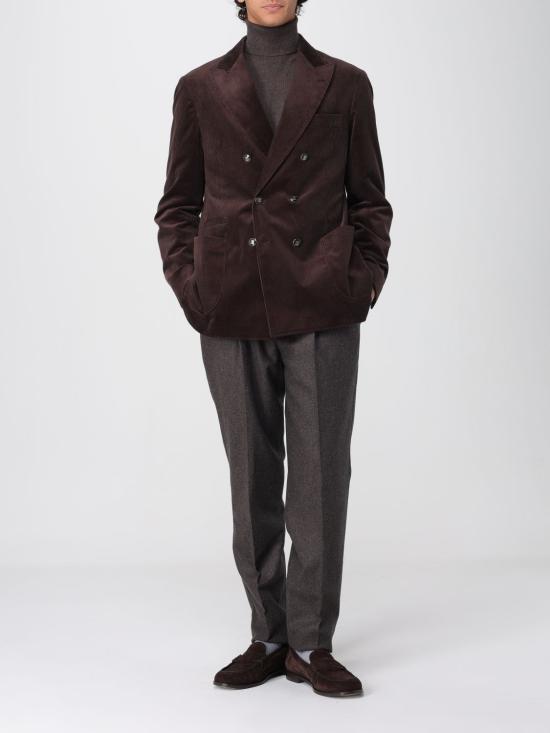 25FW 브루넬로 쿠치넬리 터틀넥 M2200103 CU766 Brown - BRUNELLO CUCINELLI