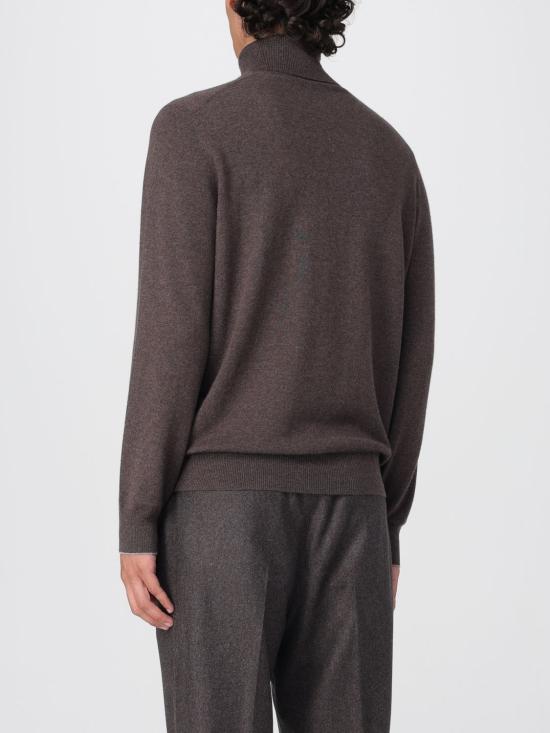 25FW 브루넬로 쿠치넬리 터틀넥 M2200103 CU766 Brown - BRUNELLO CUCINELLI