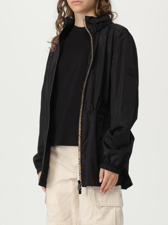 25FW 버버리 숏 나일론 파카 8110309 Black - BURBERRY