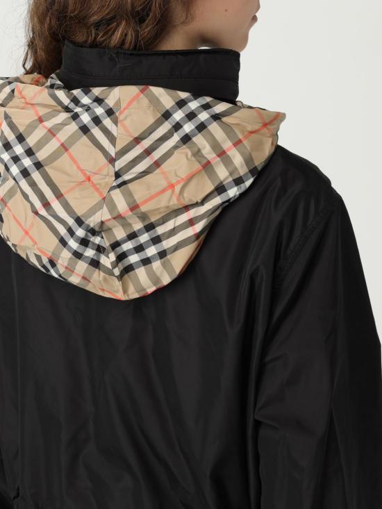 25FW 버버리 숏 나일론 파카 8110309 Black - BURBERRY
