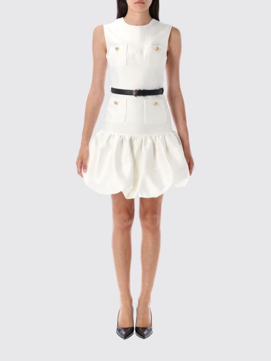 25FW 셀프 포트레이트 숏 원피스 PF25017SC CREAM Yellow Cream