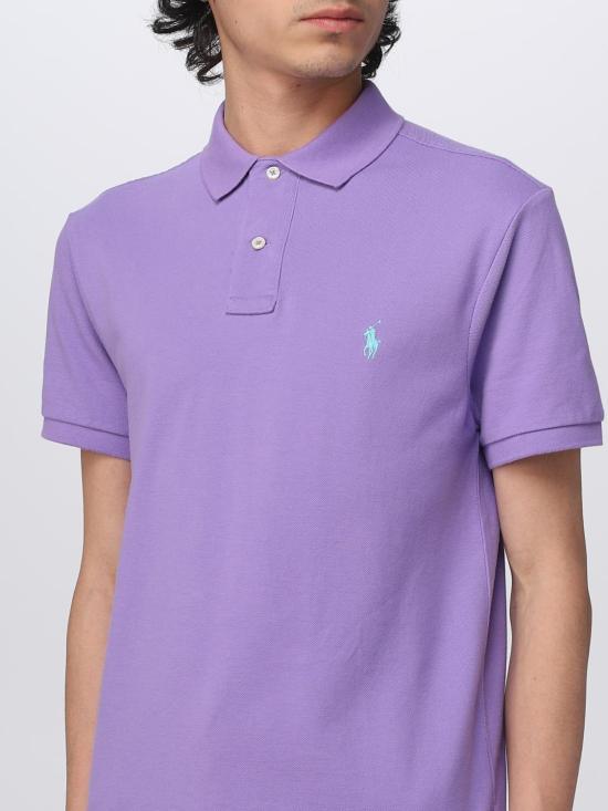 25FW 폴로 랄프로렌 폴로 티셔츠 710795080 029 Plum - POLO RALPH LAUREN