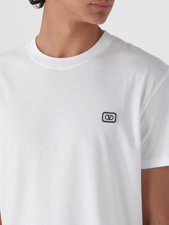 25FW 발렌티노 가라바니 반팔 티셔츠 7V3MG10VAQ8 A03 Ivory - VALENTINO GARAVANI