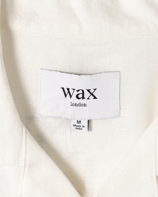 25SS 왁스 런던 반팔 셔츠 SS25 SSS DID BOO EPB ECRU PALE BLUE White - WAX LONDON