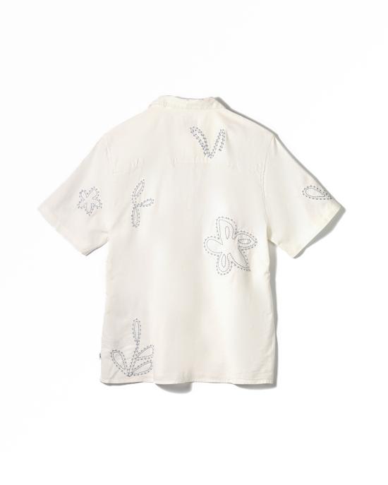 25SS 왁스 런던 반팔 셔츠 SS25 SSS DID BOO EPB ECRU PALE BLUE White - WAX LONDON