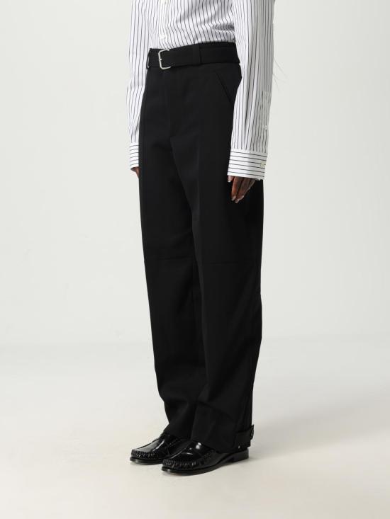 25FW 보테가베네타 스트레이트 팬츠 835377V4C20 1000 Black - BOTTEGA VENETA