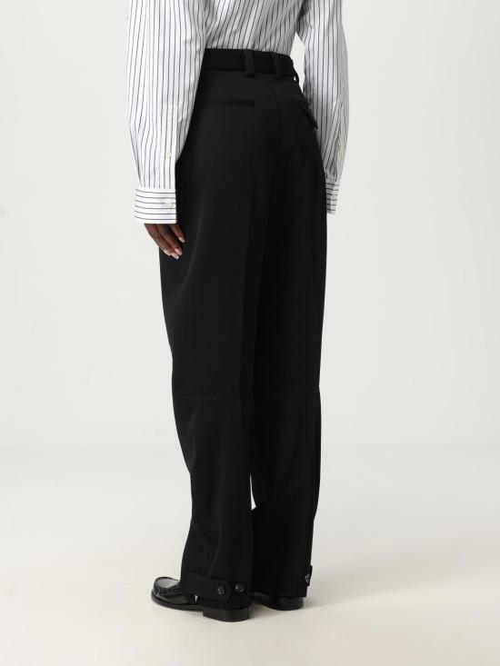 25FW 보테가베네타 스트레이트 팬츠 835377V4C20 1000 Black - BOTTEGA VENETA