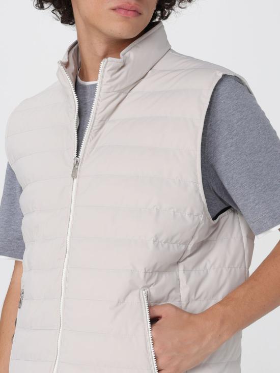 25FW 브루넬로 쿠치넬리 베스트 MM4911797 CUE79 Ivory - BRUNELLO CUCINELLI