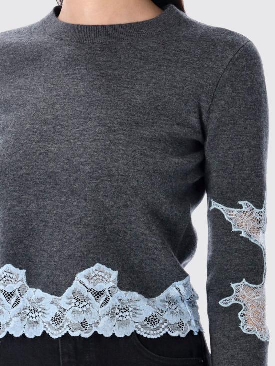 25FW 셀프 포트레이트 스웨터 PF25083TGR Grey - SELF PORTRAIT